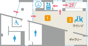 3Fインフォメーション フロアマップ
